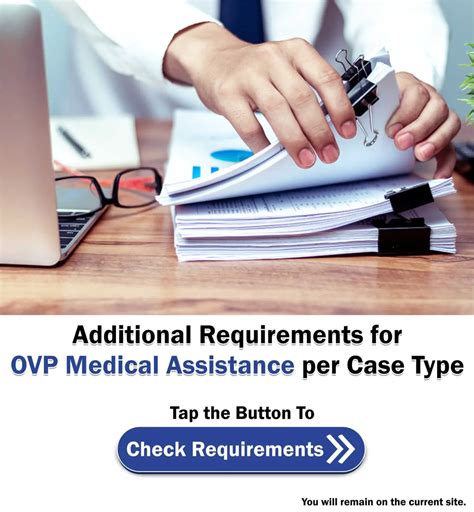 OVP Medical Assistance Requirements for Application .